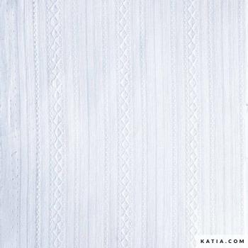 Baumwoll Jaquard im Vintage-Stil weiß